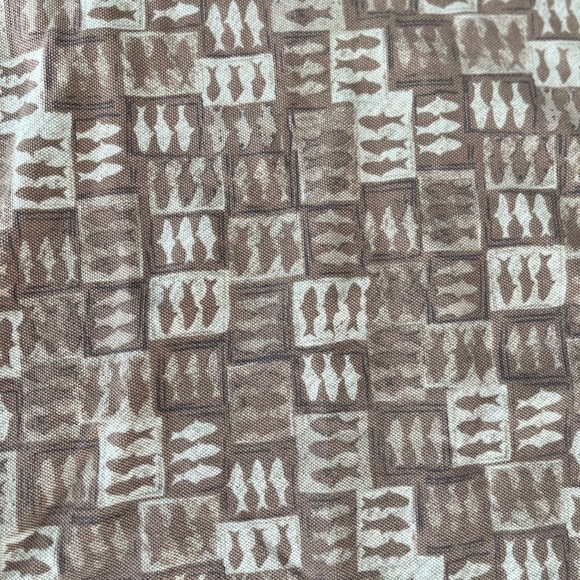 ❤️2/$30❤️[L]Woolrich Fishing Pattern Men's Brown Knit Polo Shirt - Picture 2 of 6